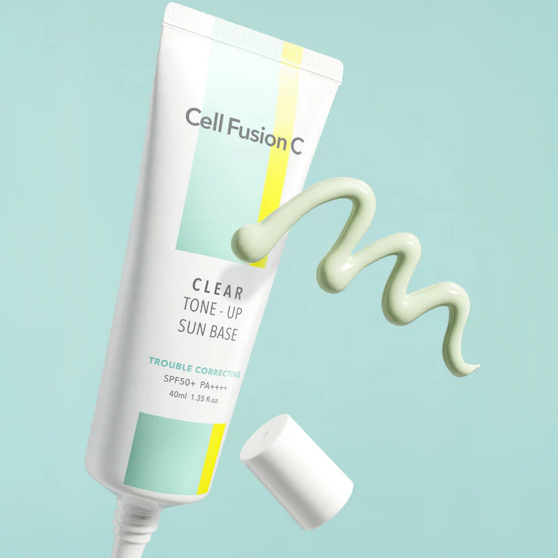 Cell Fusion C Tone Up Sun Base SPF50+ PA++++ - 40ml, 4 Shades, Korean Sunscreen for Brightening & UV Protection - Perfect for Daily Use, Makeup Base, and Outdoor Activities