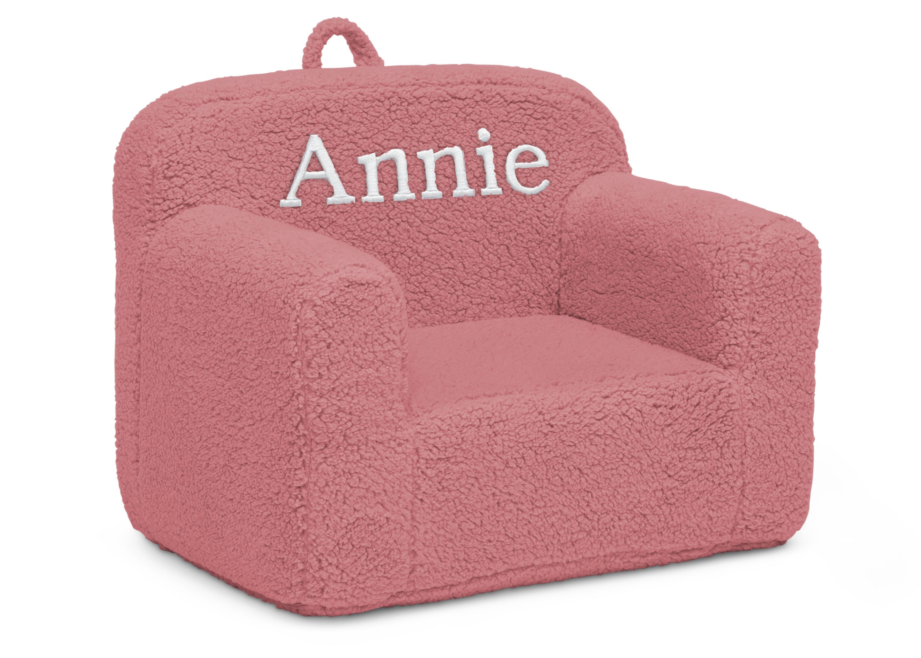 Personalized Cozee Sherpa Chair for Kids - Soft Plush Children's Reading Chair with Custom Name - Perfect for Bedroom, Playroom & Nursery Decor