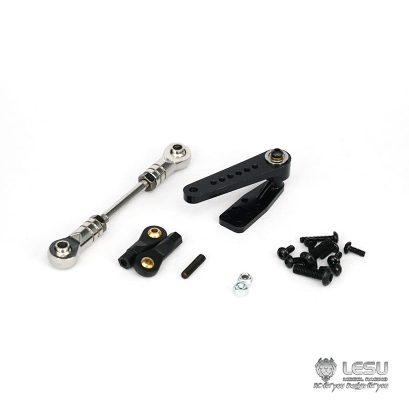 LESU Steering Servo Rods Arm Replacement Parts for 1/14 Scale RC Cars - Compatible with 6x6, 6x4, 4x4, 4x2, 8x8, 8x4 DIY Remote Control Model Trucks, Tractors & Dumpers - Perfect for RC Vehicle Repair & Off-Road Adventure Upgrades