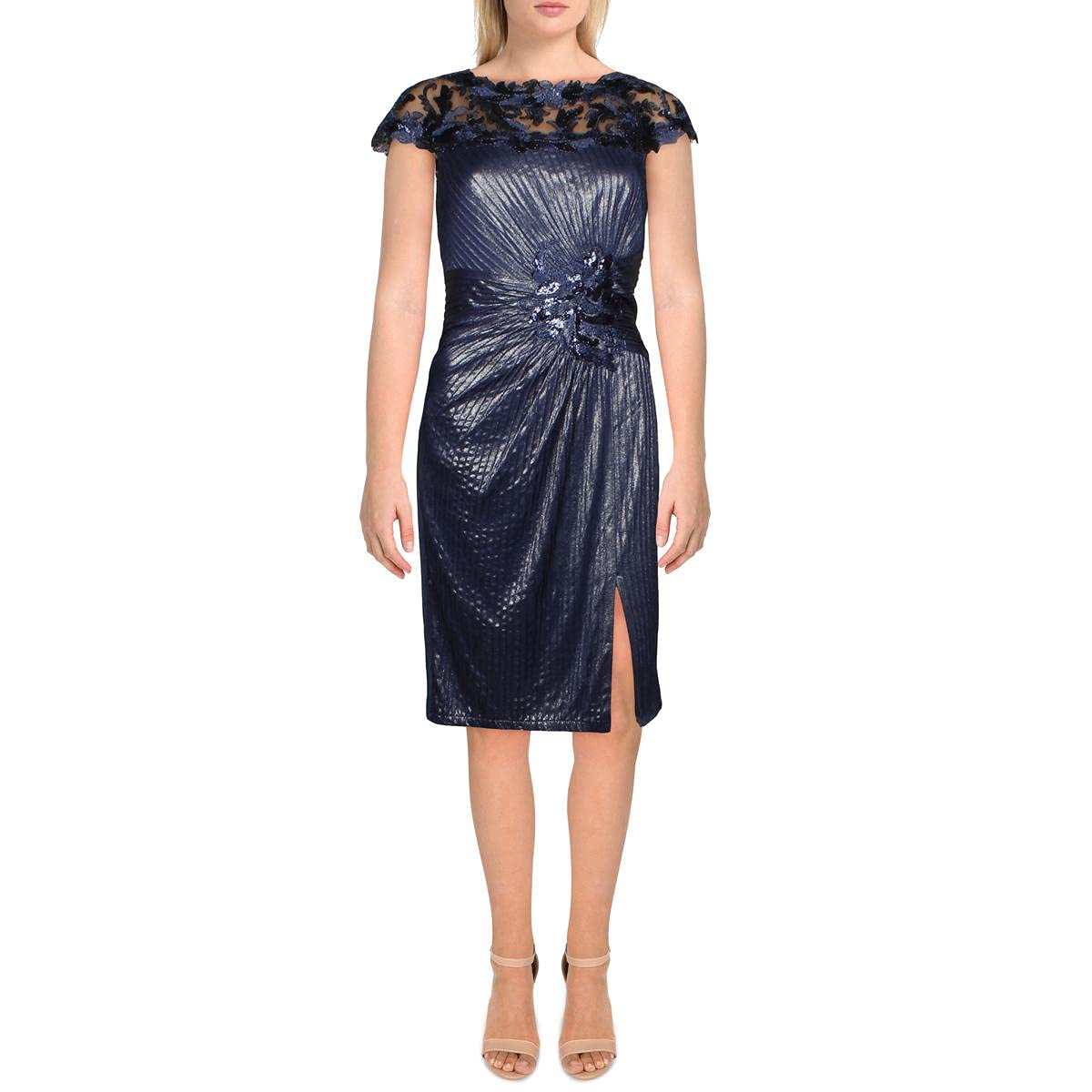 Tadashi Shoji Women's Elegant Lace Cocktail Dress for Evening Parties, Weddings & Special Occasions