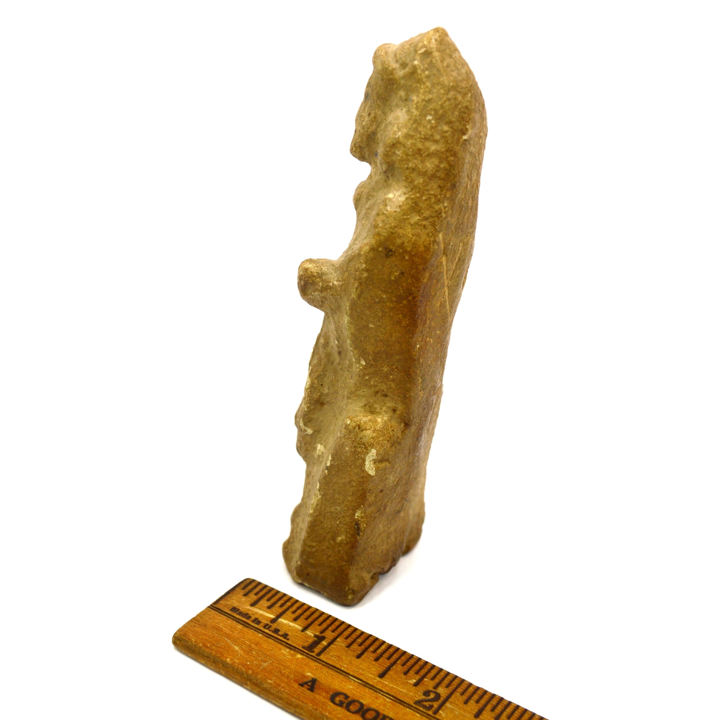 Ancient Carved Stone Effigy Fertility Statue - Pre-Columbian or Near East Artifact for Home Decor & Spiritual Altar