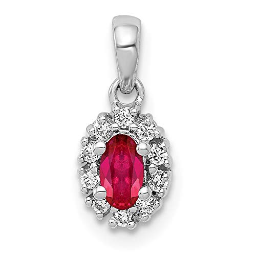 White / Ruby / 0.1 ct