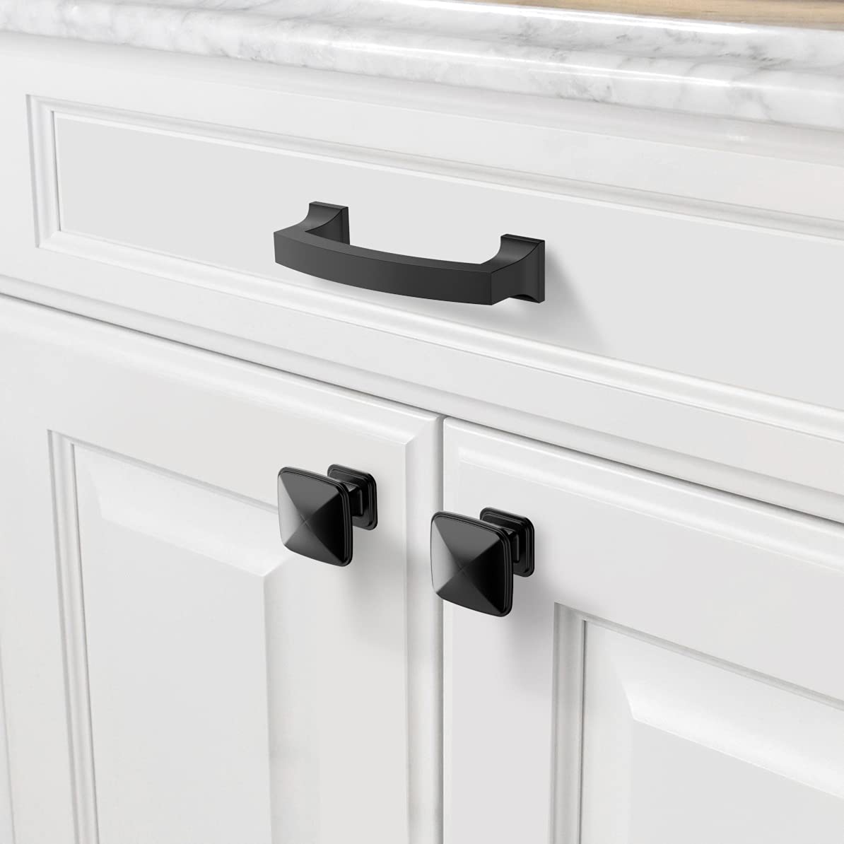 Asidrama 30 Pack 3 Inch (76mm) Matte Black Kitchen Cabinet Handles - Durable Cabinet Pulls for Drawers, Cupboards & Cabinets - Perfect for Modern Kitchens, Bathrooms & Office Furniture