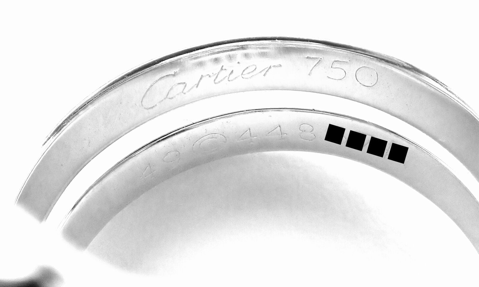 Authentic Cartier Le Baiser Du Dragon 18k White Gold Diamond Ruby Ring - Luxury Jewelry for Women, Elegant Gift for Anniversary & Special Occasions
