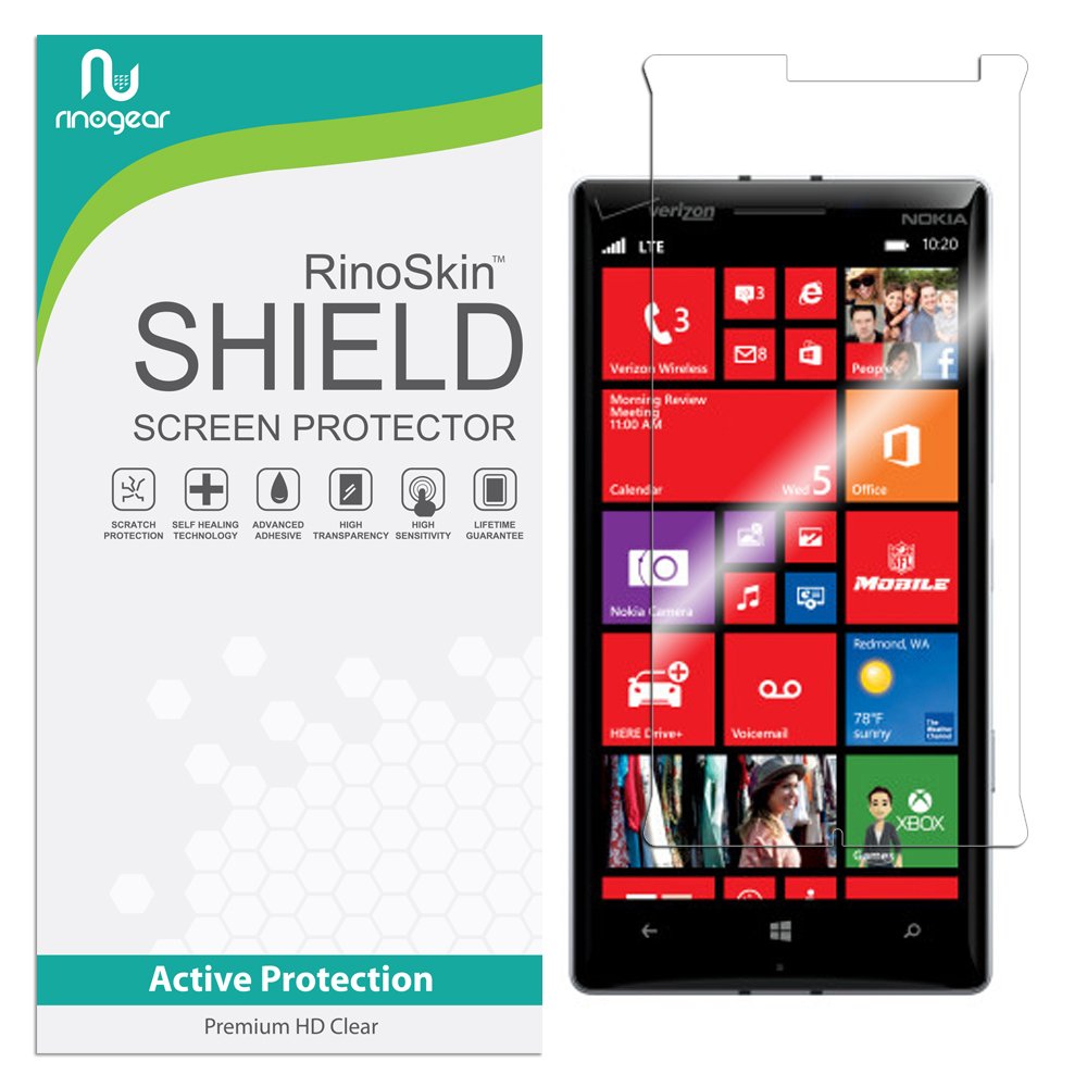 RinoGear Screen Protector for Nokia Lumia Icon 929 - Case Friendly, Flexible TPU Film with Full Coverage - Clear HD Protection for Everyday Use & Outdoor Activities
