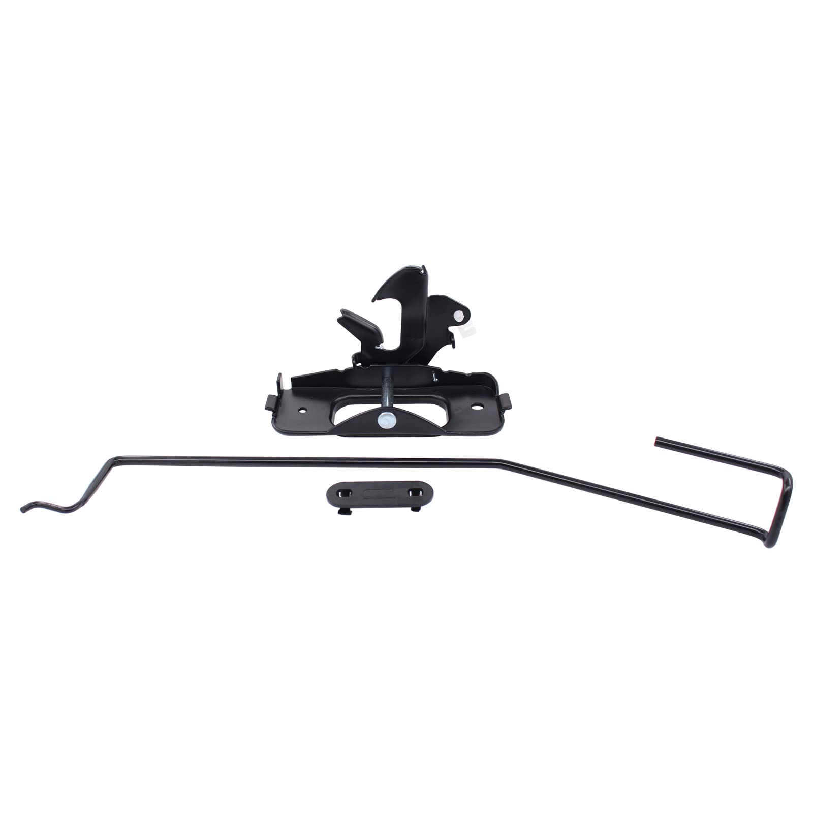 Dodge Ram 1500 2500 3500 Hood Latch Striker Holder Kit (2002-2009) - Includes Latch Rod Release Handle & Safety Catch Retainer Clip - OEM 55275843AB 5143056AA 55275850AB - Perfect for Truck Maintenance & Repair