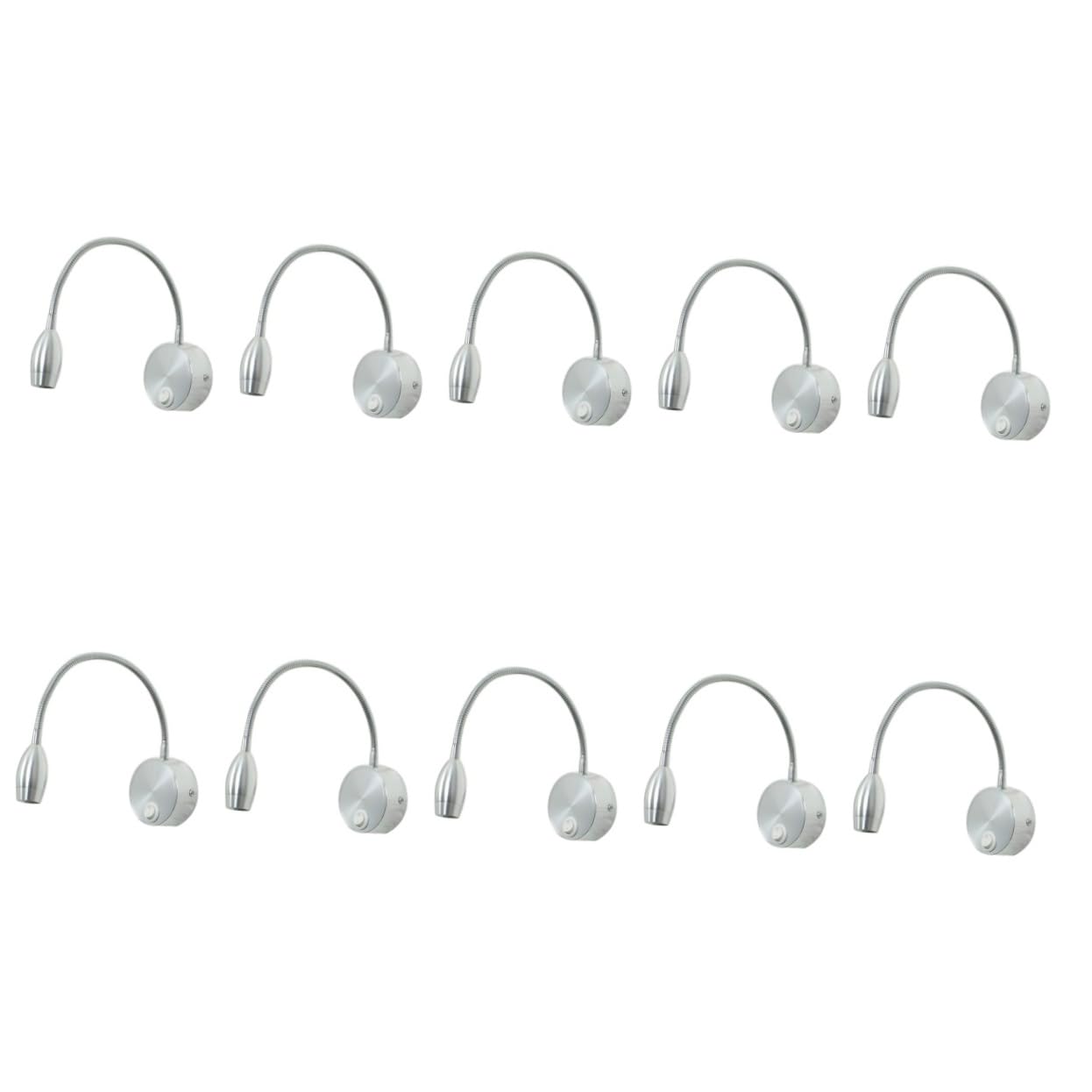 Artibetter 10-Pack LED Wall Lights - Dimmable Indoor Night Lights for Bedroom, Hallway, Stairs | Modern Wall Sconce Lighting for Reading, Cupboard, Desk & Home Decor (Warm White)