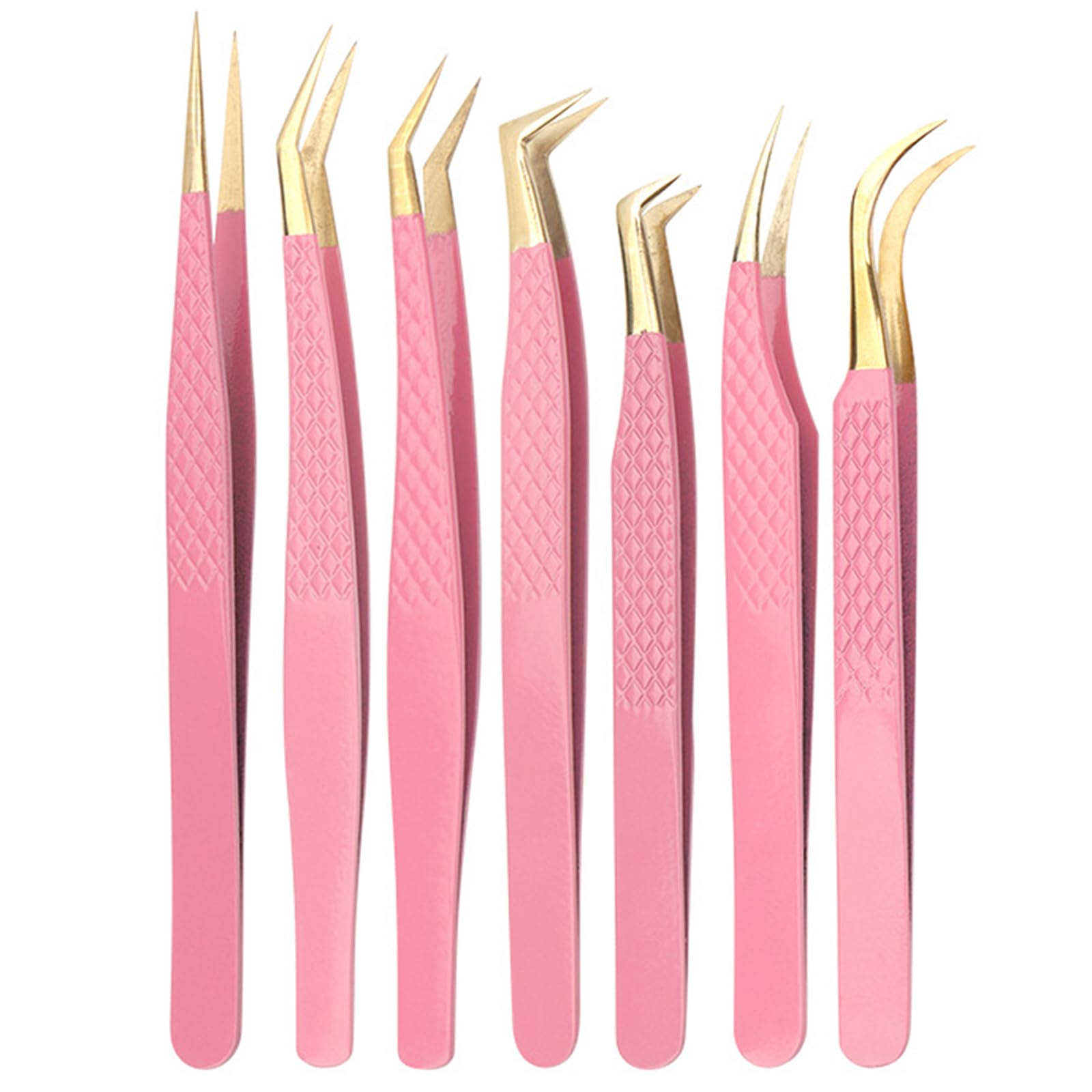 Professional Stainless Steel Eyelash Extension Tweezers - Precision Lash Tweezer for Volume & Classic Extensions | Perfect for Salon, Spa & Home Use
