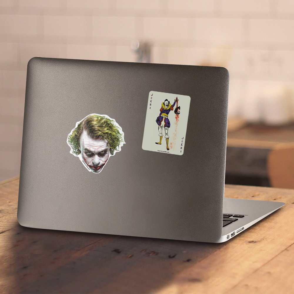 Popfunk Classic The Dark Knight Heath Ledger Joker T-Shirt - Batman Movie Merchandise for Cosplay & Comic Con