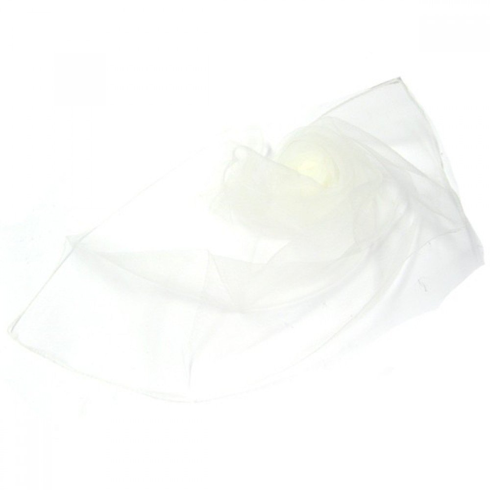 Cream Thin Square Fashion Neck Scarf Tie Head Wrap - Versatile Accessory for Office, Travel, and Casual Outings