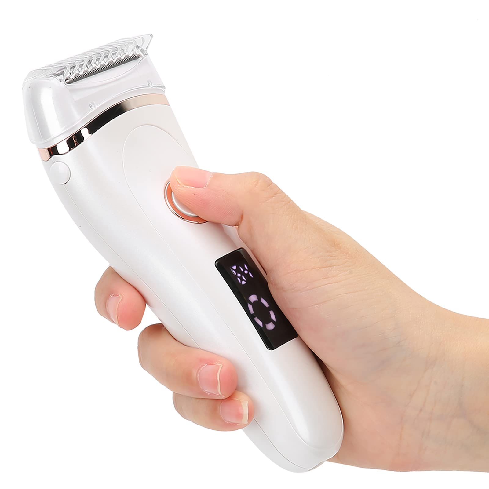 Women's Bikini Trimmer & Electric Shaver - USB Rechargeable Low Noise Hair Removal Tool with Cleaning Brush & Cable - Perfect for At-Home Grooming, Travel & Sensitive Skin Care