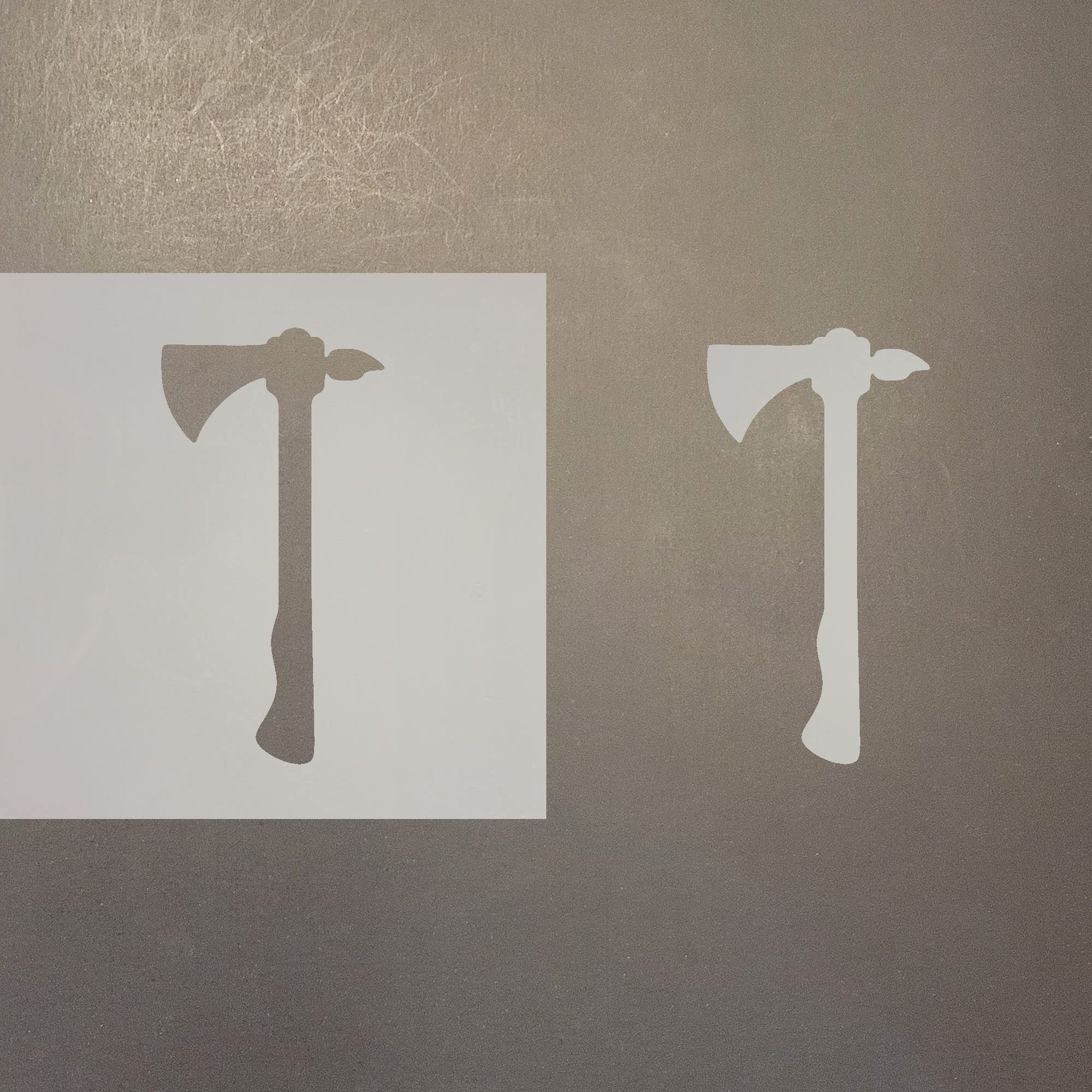 12 Inch Tomahawk Reusable Mylar Stencil for DIY Art Projects, Crafting, and Wood Burning - Durable Template for Painting, Scrapbooking & Home Decor