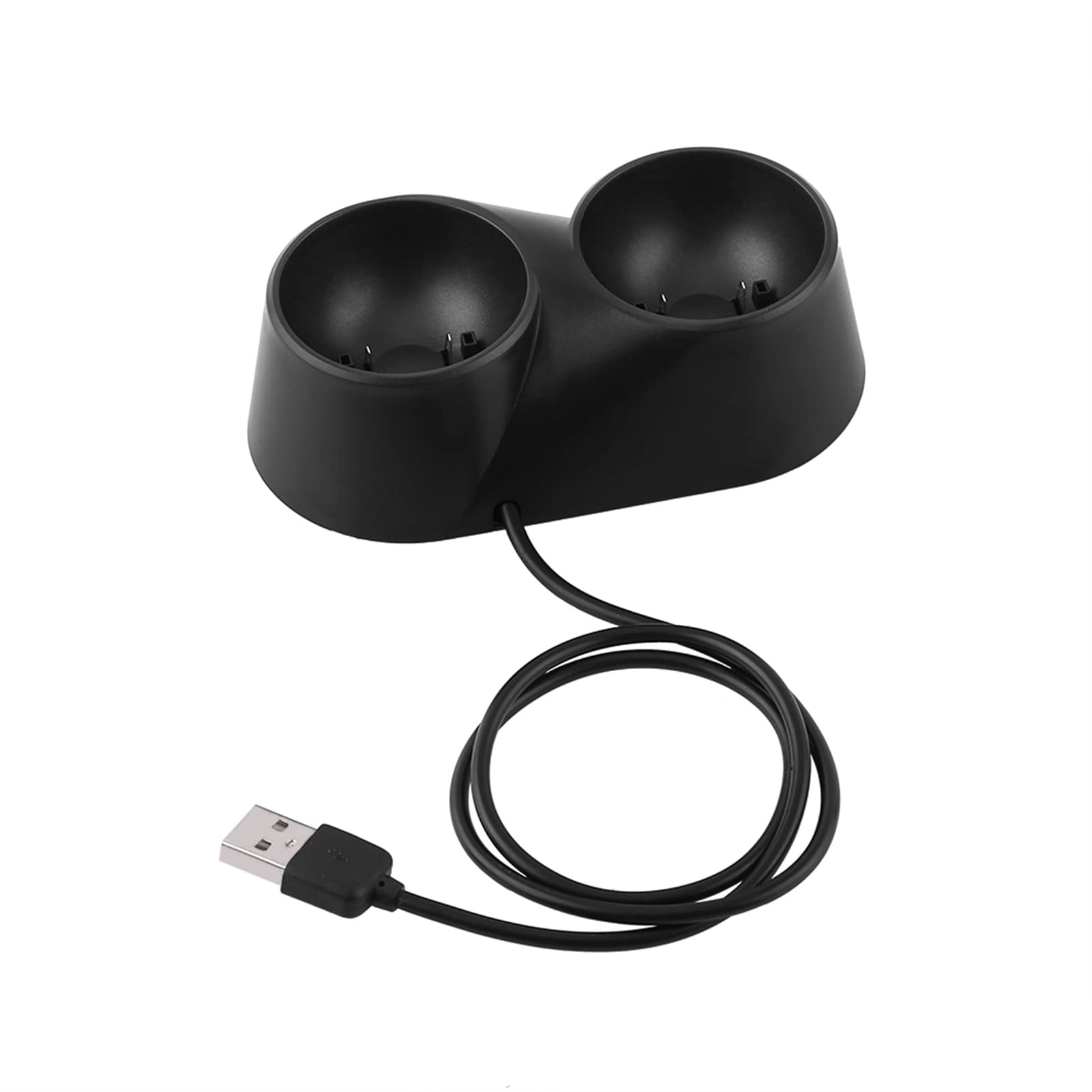 PS4 VR Move Controller Charging Station - Fast Dual USB Charger Dock for PlayStation 4 with Mini Stand & USB Cable - Compatible with Move Motion Controllers & VR Accessories - Perfect for Gaming, Virtual Reality Sessions & Multiplayer Setups