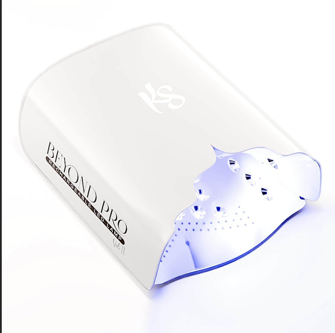 KIARA SKY Cordless LED Nail Lamp for Gel Polish - Professional Salon Manicure & Pedicure Light (White, 1 Count) - Perfect for At-Home Nail Care & DIY Gel Nail Art