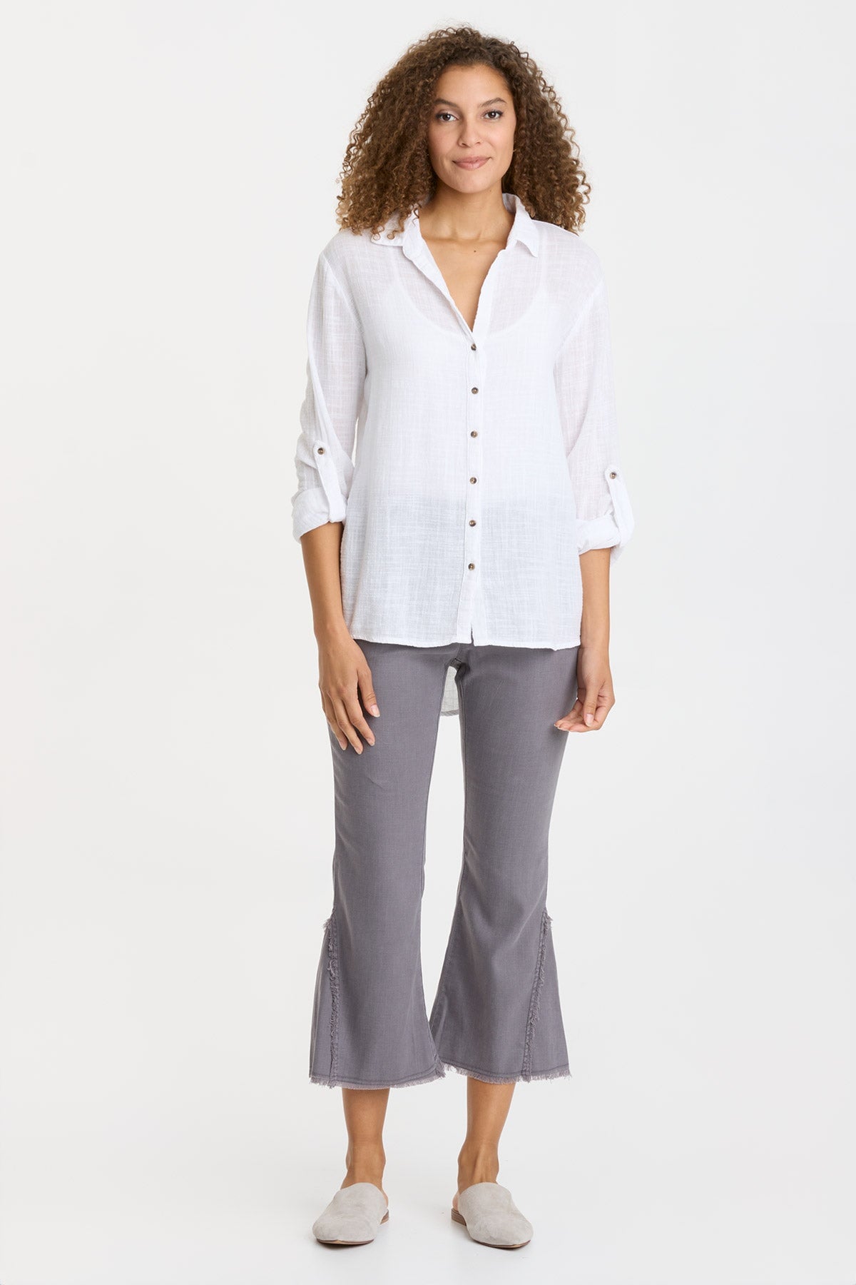 Stylish Porter Blouse in White - Elegant Women's Tops for Work & Casual Wear | Perfect for Office, Date Night & Everyday Outfits