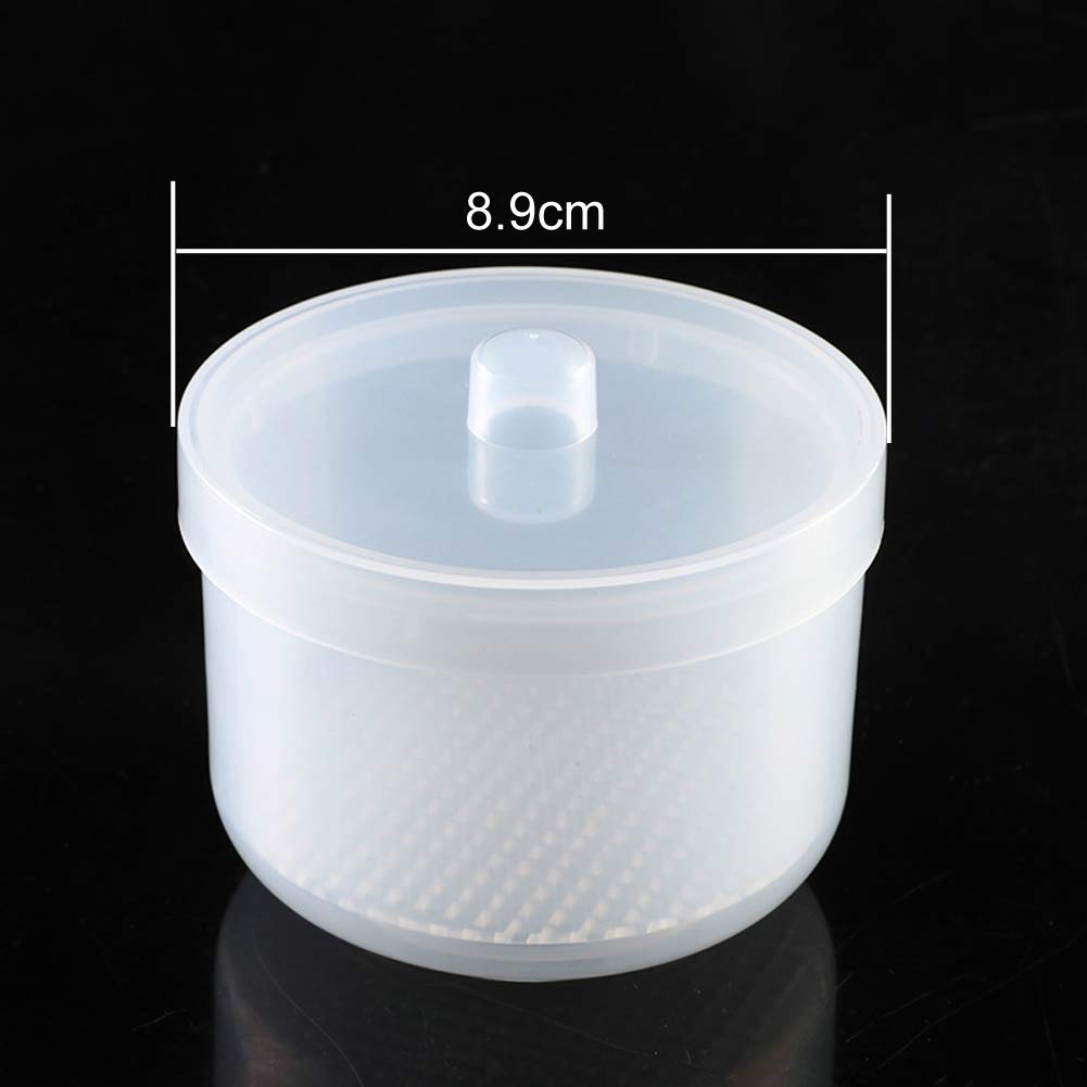 Professional Transparent Nail Art Cleaning Cup - Sterilizer Tray, Soak Box & Accessories Organizer for Manicure Tools | Perfect for Salon, Home & Travel Use