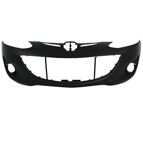 Primed Front Bumper Cover for 2011-2014 Mazda2 Hatchback | MA1000233 & DR6150031EBB Replacement Part | Perfect for Collision Repair & Car Restoration Projects
