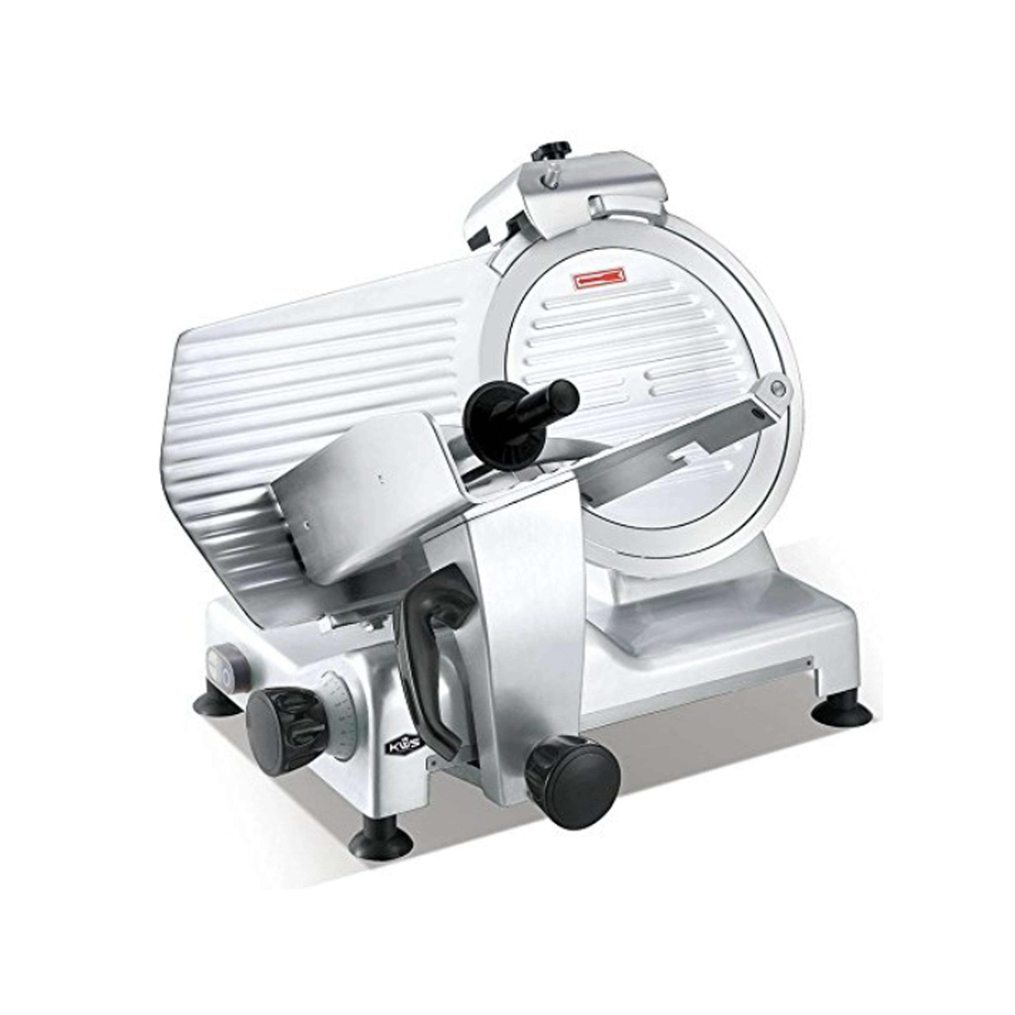KWS MS 12SL Commercial 12-Inch Electric Meat Slicer with Stainless Steel Blade & Triple Safety Locks - Perfect for Delis, Butcher Shops, and Restaurant Food Prep