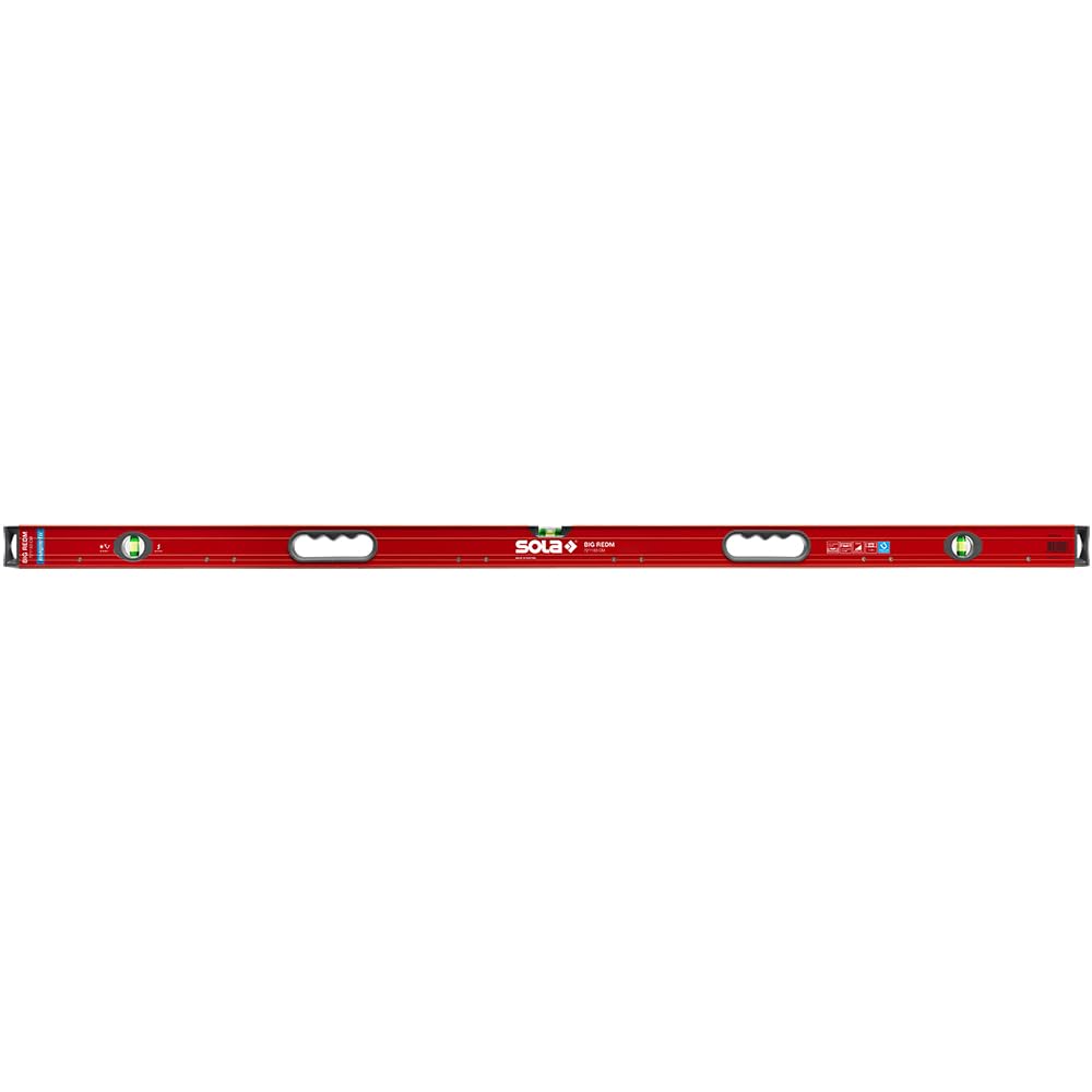 SOLA BIG REDM LSB72LM 72-Inch Magnetic Box Beam Level - Professional Grade Tool for Construction, Carpentry & Metalworking | Perfect for Framing, Plumbing & HVAC Installation