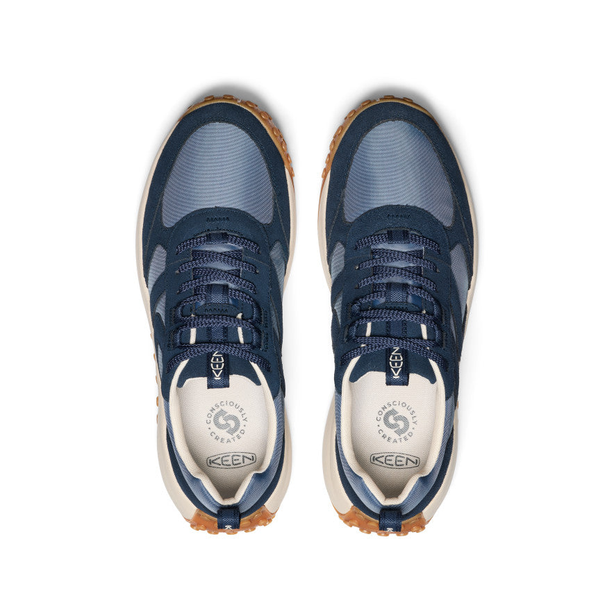 KS86 Vintage Men's Sneakers - Indigo/Navy Blue Retro Style Casual Shoes for Walking, Running & Everyday Wear