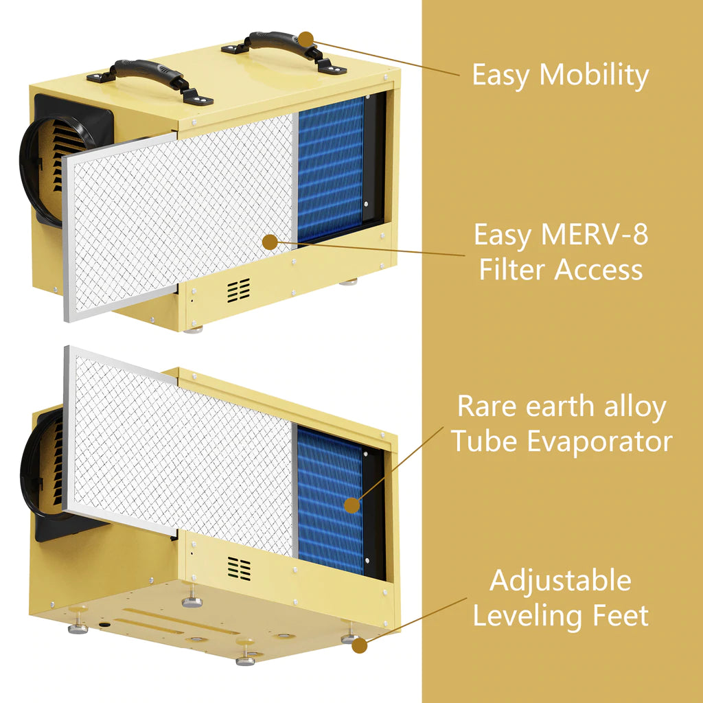 AlorAir Sentinel HD55 Gold 120 PPD Commercial Dehumidifier - High Capacity Moisture Removal for Basements, Warehouses & Large Spaces