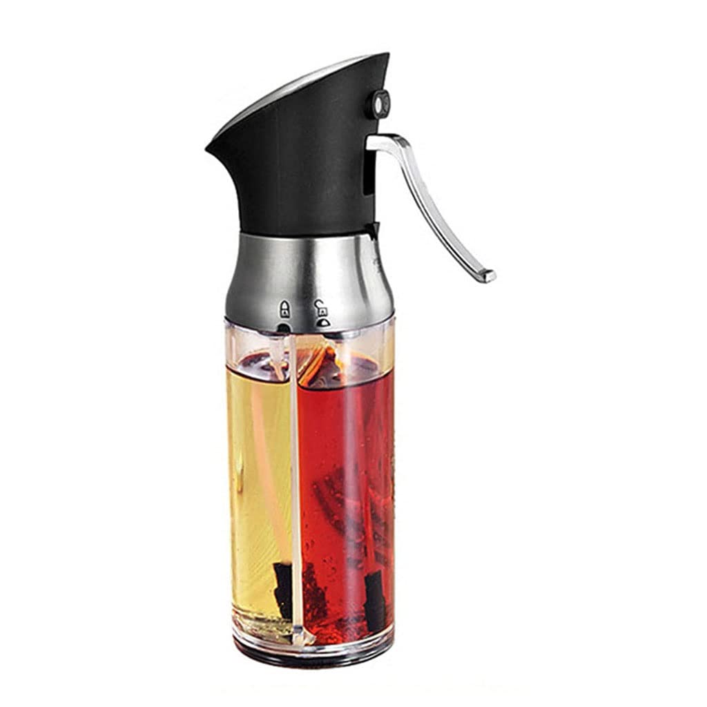 2-in-1 Stainless Steel Oil Sprayer & Gravy Boat - Kitchen Cooking Tool for Baking, Roasting, Grilling - Perfect for Salad Dressing, Marinades & Sauce Dispensing