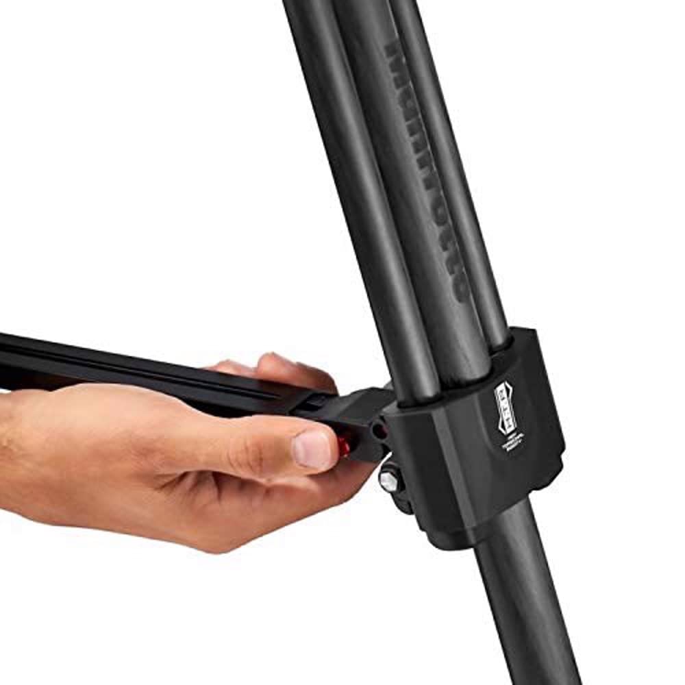 Manfrotto Carbon Fiber 645 Professional Video Camera Tripod - Fast Twin Legs Stand for DSLR, Mirrorless Cameras & Camcorders - Perfect for Videography, Vlogging & Live Streaming