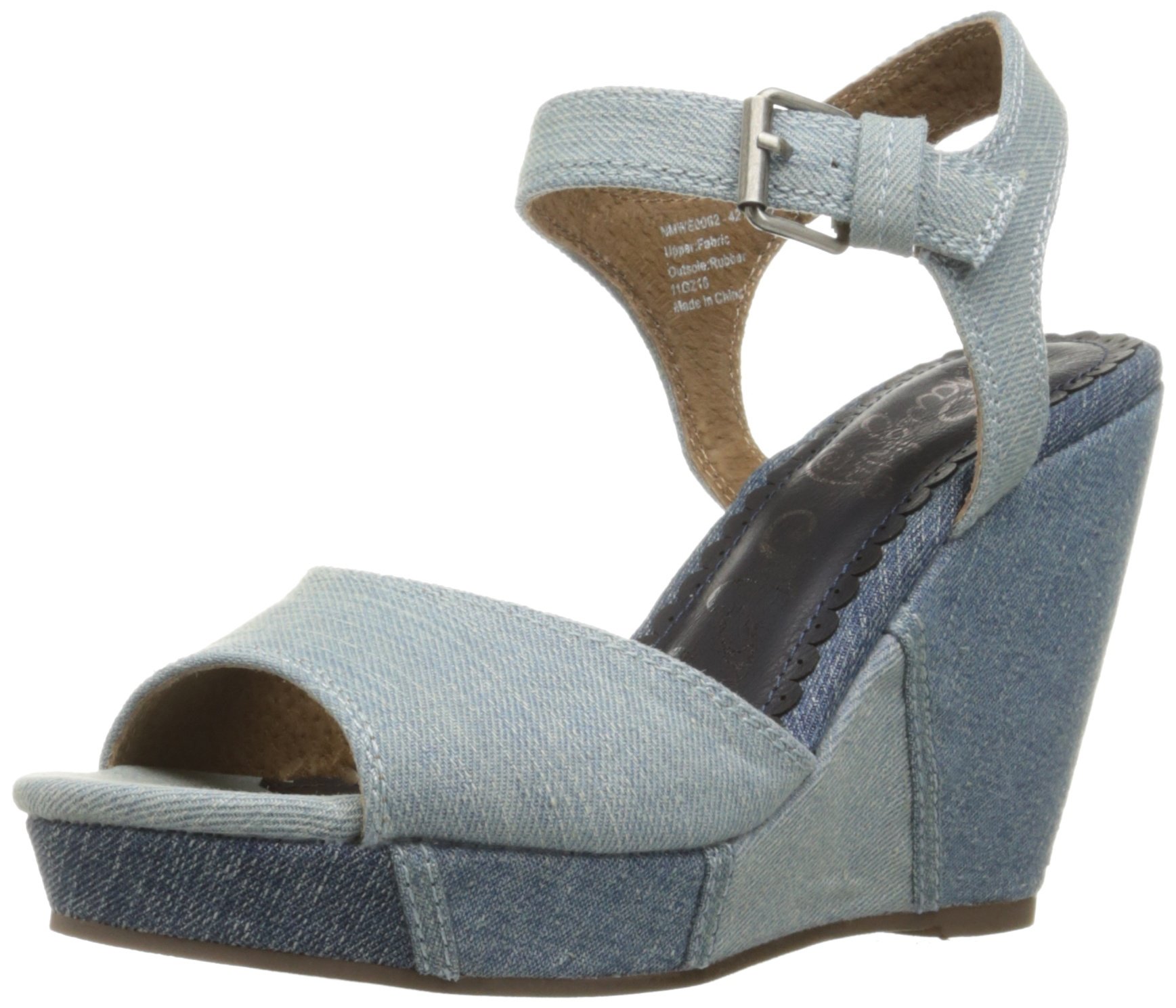 Naughty Monkey Women's Block Party Wedge Pump Shoes - Comfortable High Heel Sandals for Women, Perfect for Parties, Weddings & Night Out