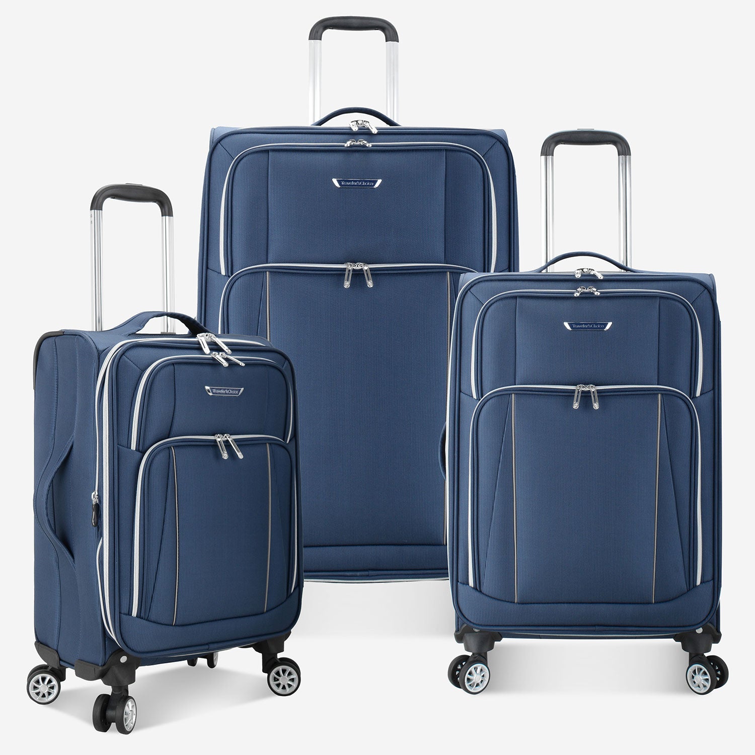 Lares 3-Piece Expandable Luggage Set with Spinner Wheels - Perfect for International Travel & Family Vacations