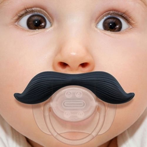 GentleStache Baby Pacifier - BPA-Free Silicone Soother for Newborns & Infants - Orthodontic Nipple Design - Perfect for Daycare, Travel & Sleep Comfort (2-Pack)
