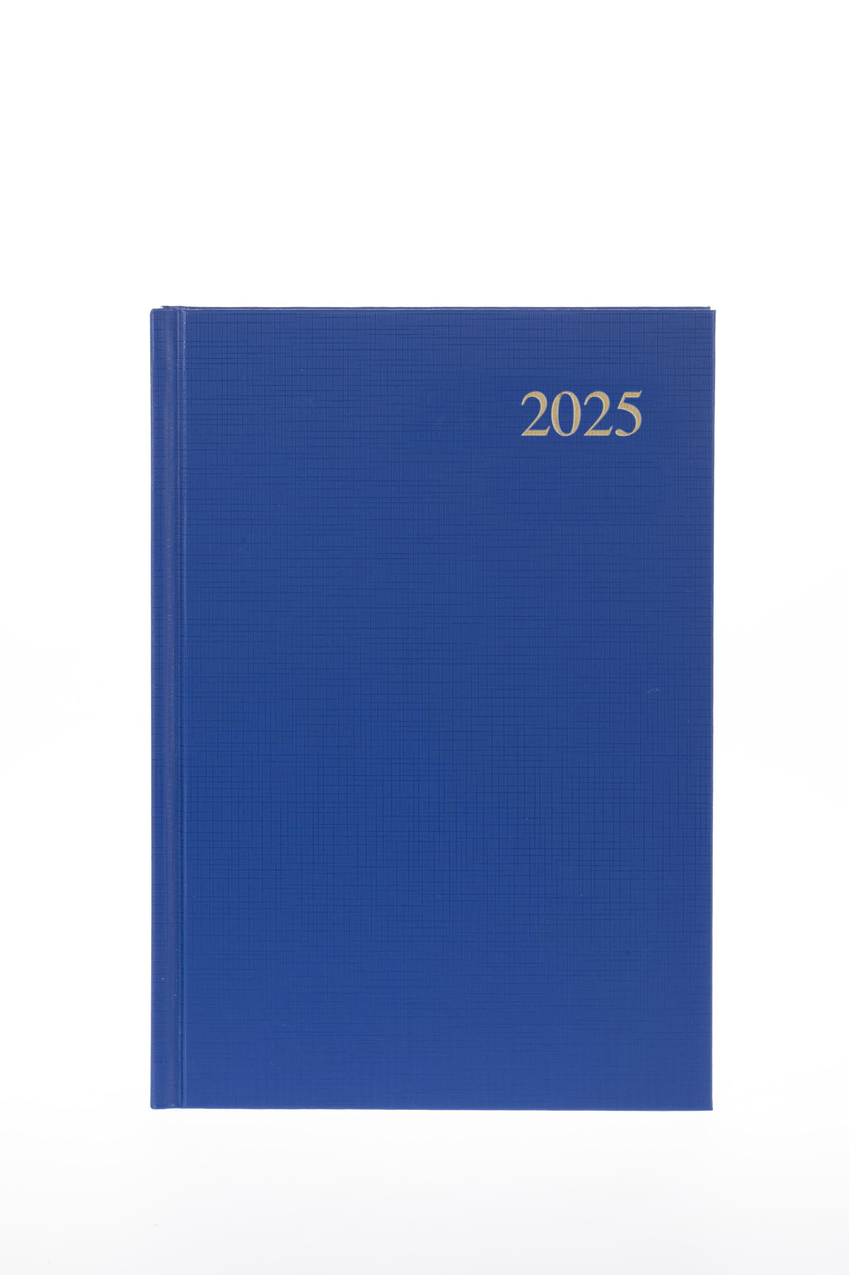 Collins Essential 2025 Business Diary - A5 Daily Planner with Leathergrain Hardback Cover (Blue) - Perfect for Office Professionals, Entrepreneurs & Students - ESSA51.60-25