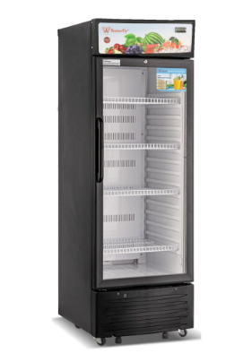 Butterfly BSC C250 Commercial Drink Chiller - Premium Under Counter Beverage Cooler for Bars, Restaurants & Cafes - Energy Efficient Glass Door Refrigerator for Soda, Beer & Wine Storage