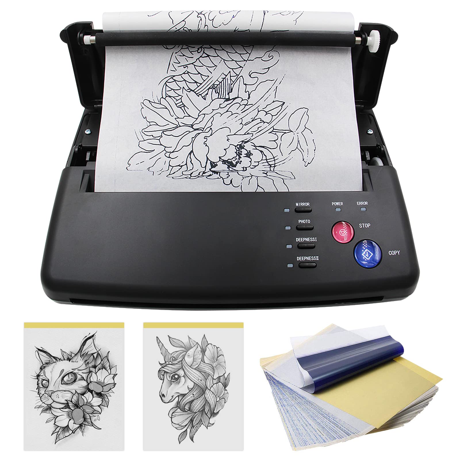 Autdor Stencil Printer Machine - Professional Transfer Copier with 30Pcs Stencil Paper for DIY Crafts, T-Shirt Printing & Fabric Design | Perfect for Home, Office & Small Business Use