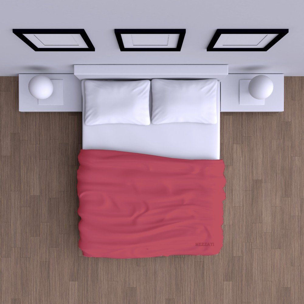 Premium 800 Thread Count 100% Pure Cotton King Size Sheet Set - Ultra Soft & Breathable Flat Sheet + 2 Pillowcases (Burgundy, 3-Piece) - Perfect for Luxury Bedrooms, Guest Rooms & Hotels