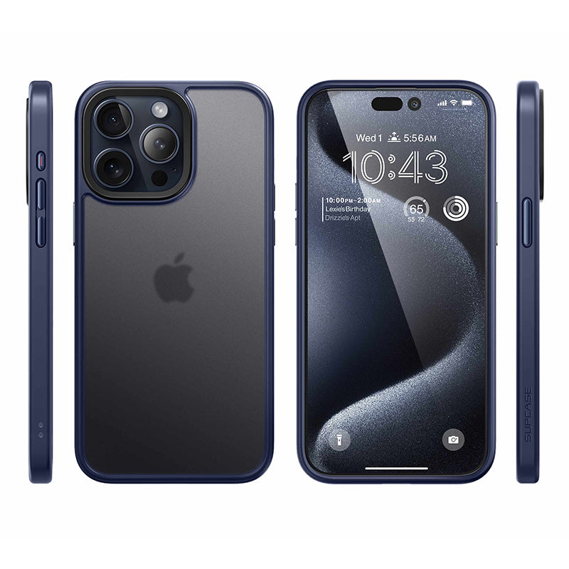 iPhone 15 Pro Max Case 6.7 Inch - Unicorn Beetle Style Slim Clear Protective Cover in Blue | Shockproof & Scratch Resistant for Daily Use, Travel & Outdoor Activities