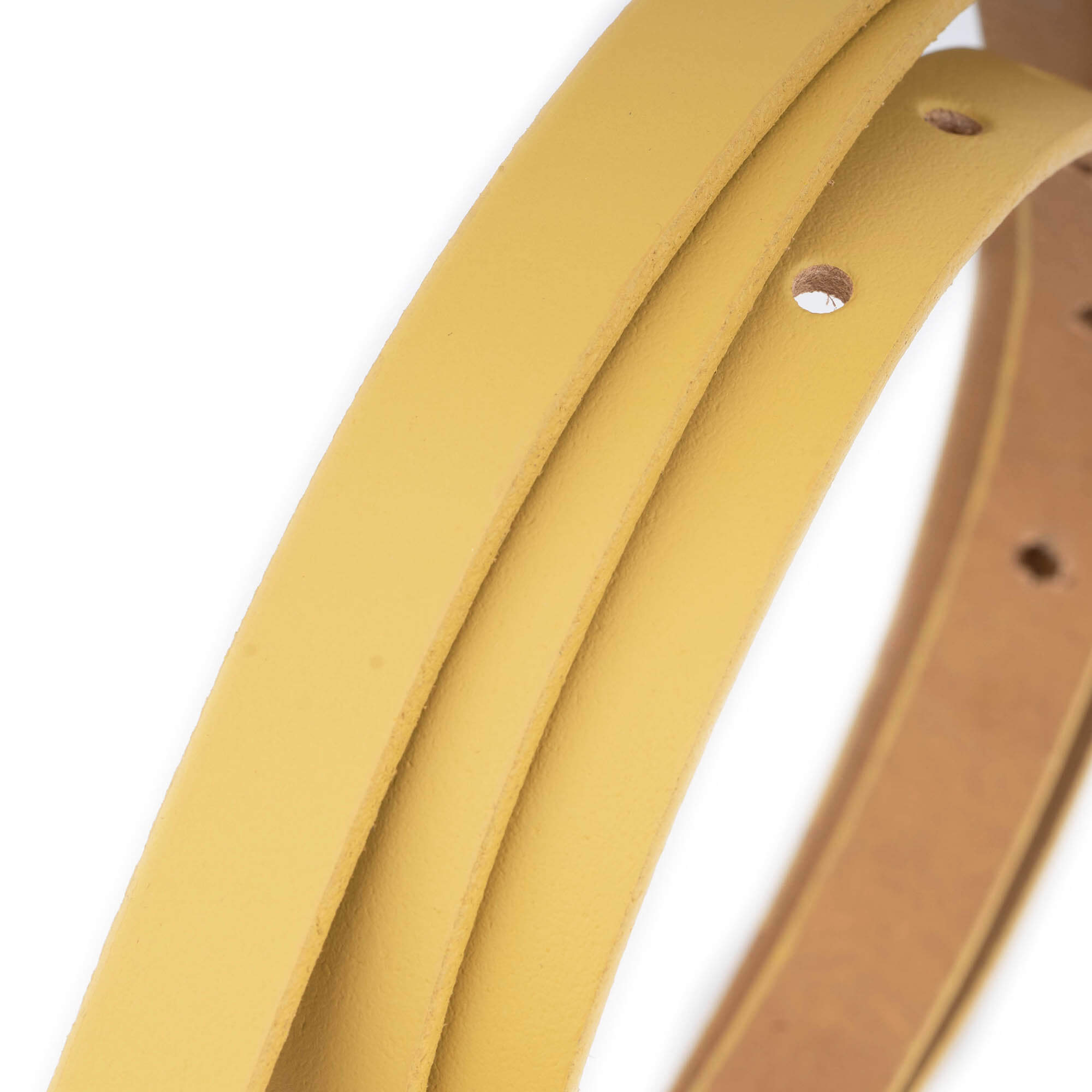 1.5cm Sand Beige Replacement Leather Belt Strap for Loewe Buckles - Women's Fashion Accessory for Casual & Office Wear