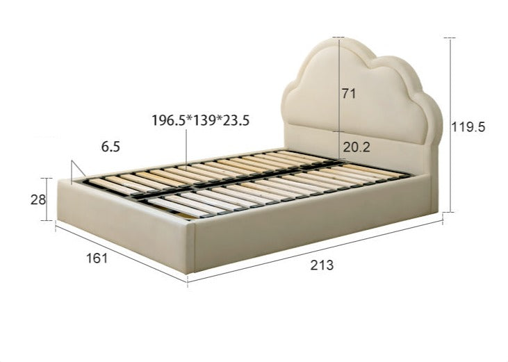 Organic Leather Kids Bed – Premium Handmade Toddler Bed for Safe & Comfortable Sleep – Perfect for Nursery, Bedroom & Daycare