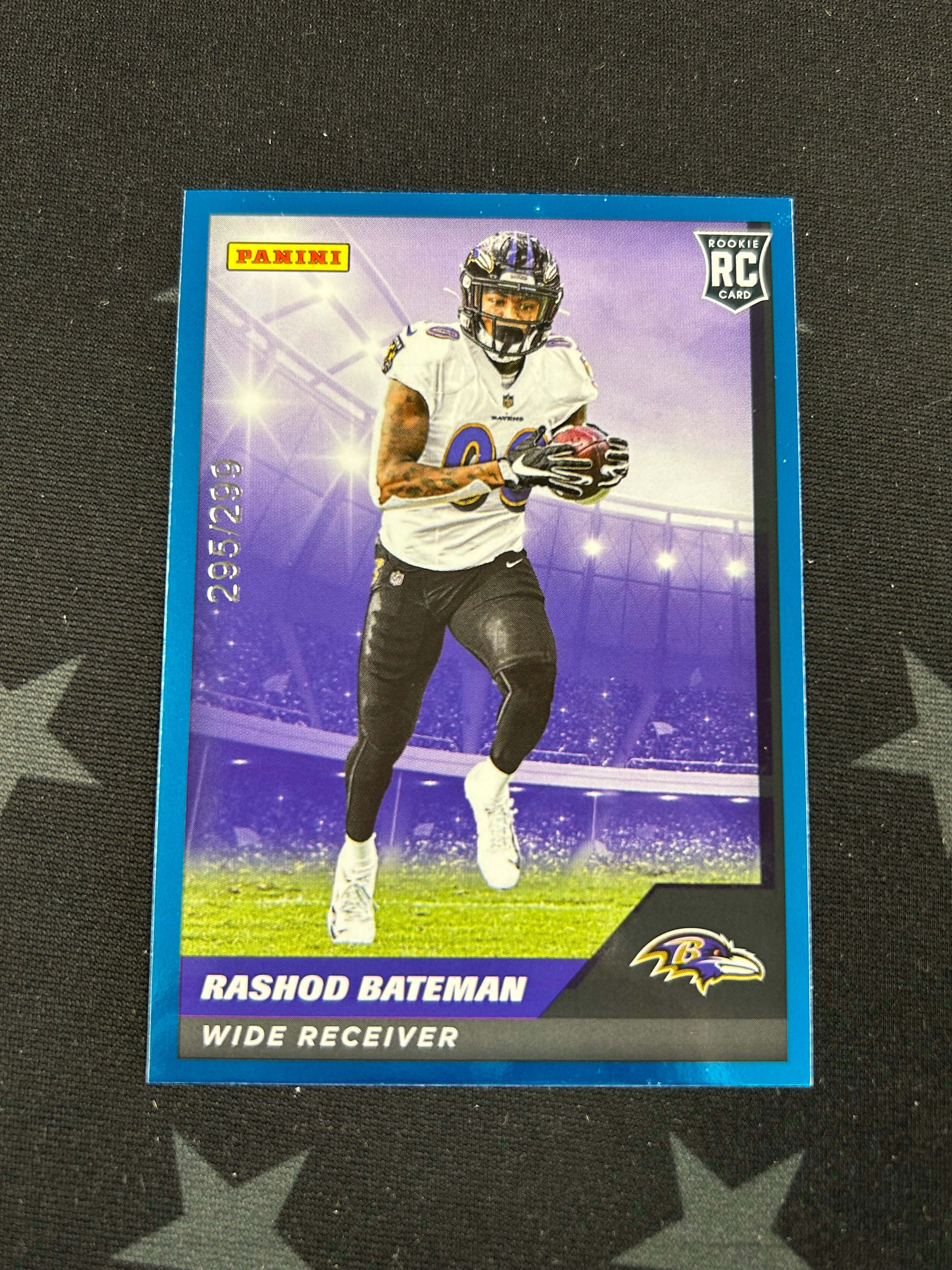 2021 Panini NFL Sticker & Card Collection - Blue Rashod Bateman Rookie #79/299 - Perfect for Collectors, Trading & Sports Memorabilia Enthusiasts