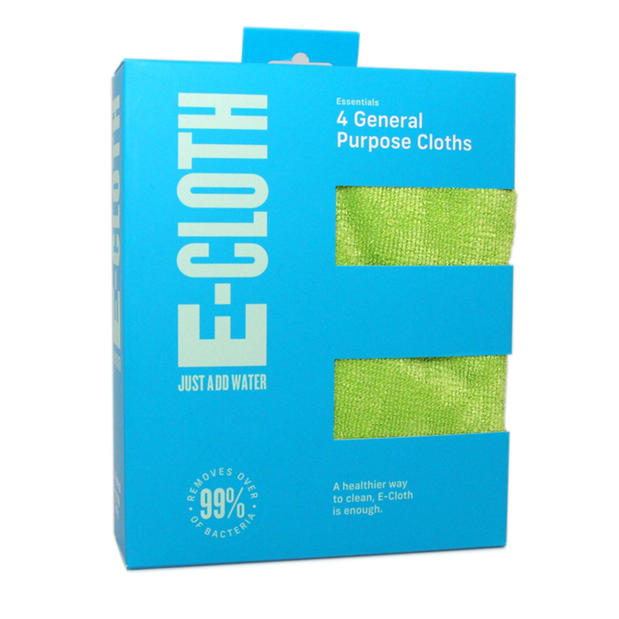 E-Cloth General Purpose Cleaning Cloths 4-Pack - Ultra Absorbent & Reusable Microfiber Towels for Kitchen, Bathroom & Household Cleaning