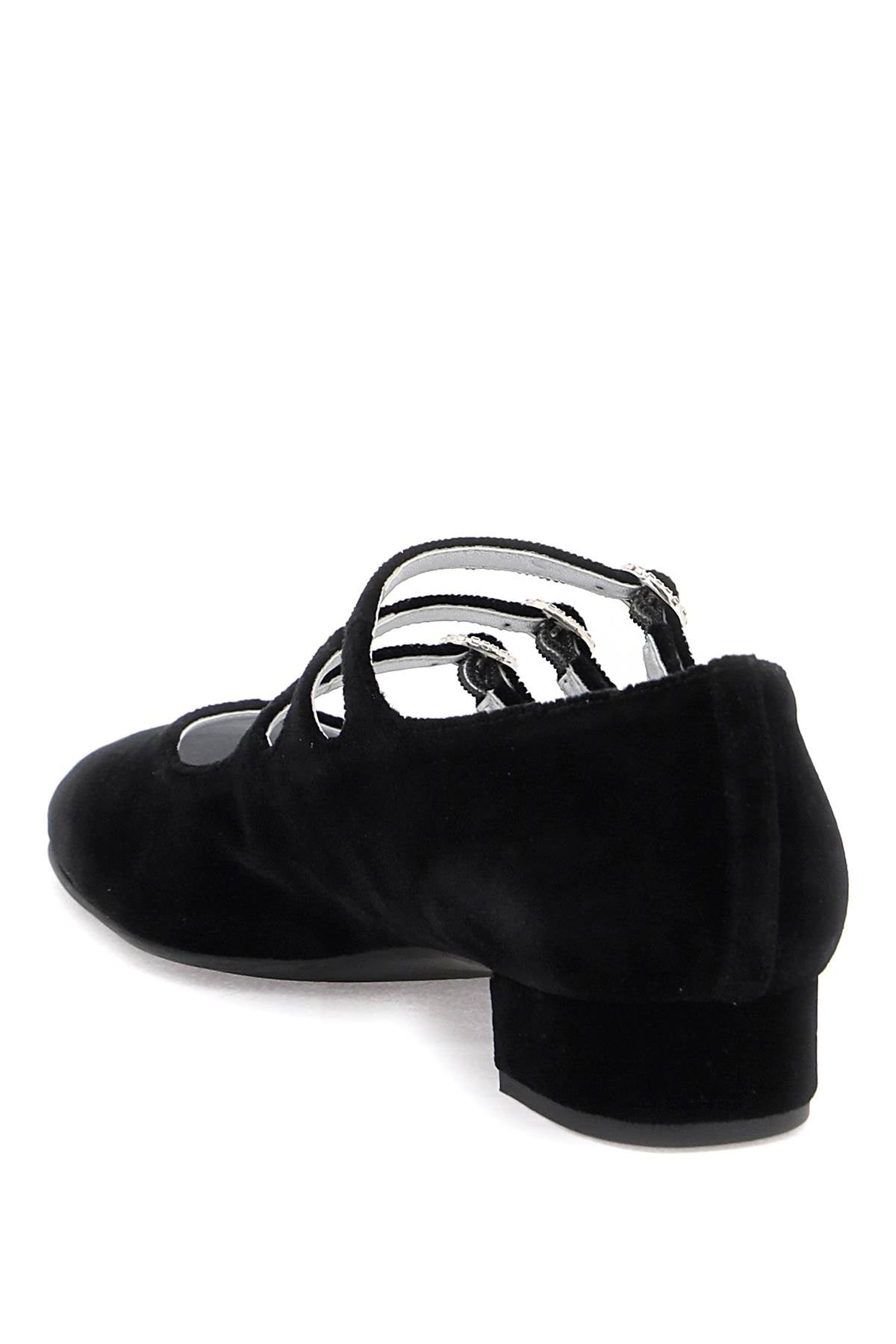 Carel Velvet Mary Jane Shoes - Women's Comfortable & Stylish Flats for Work, Casual & Special Occasions