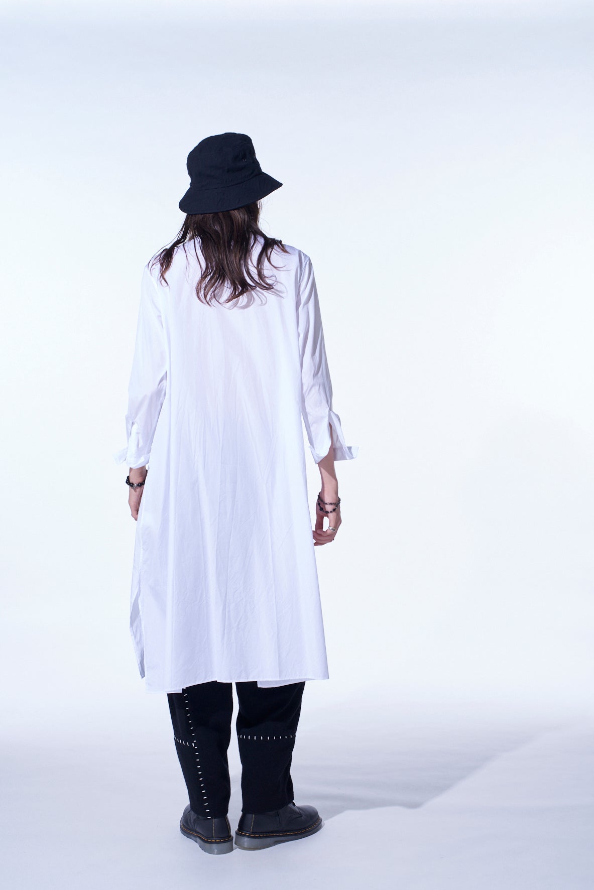 Cotton Broad Pleated Shirt Dress for Women - Casual & Office Wear - Comfortable Stretch Fabric - Versatile Long Sleeve Tunic Dress for Spring & Fall