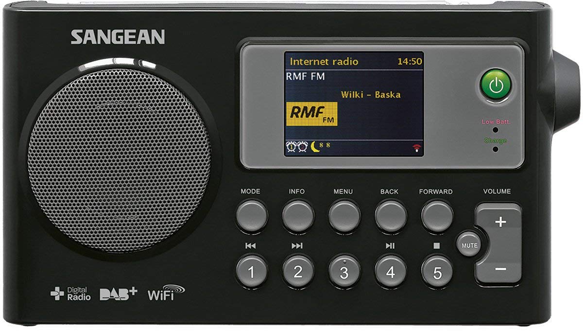Sangean WFR-27C Internet Radio with DAB+/FM-RDS Digital Receiver & Network Player - Perfect for Home, Office, and Outdoor Use