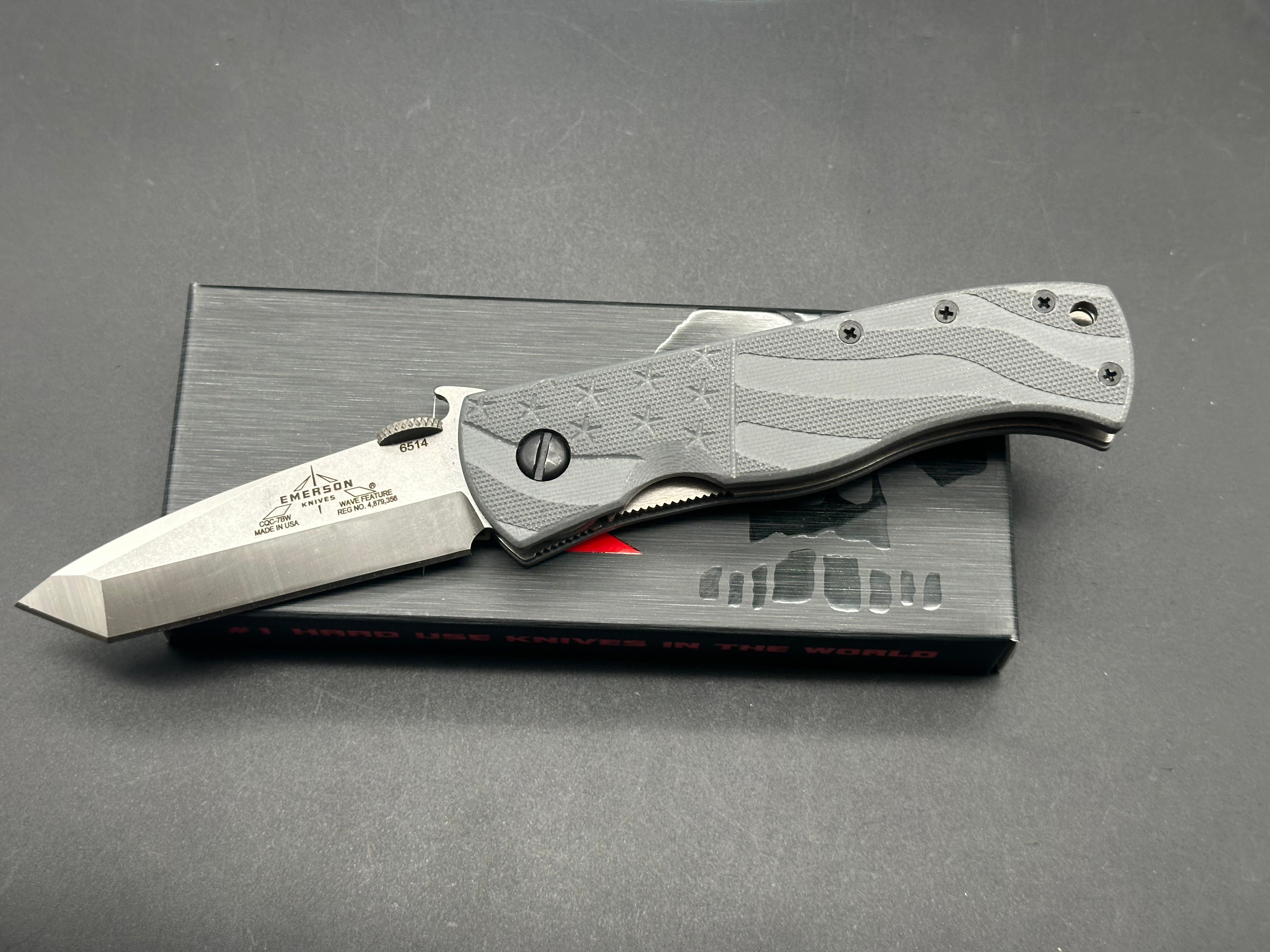 Emerson CQC-7B Folding Knife - 25th Anniversary Limited Edition with Stars & Stripes Design - Perfect for Outdoor Adventures, Camping, and Everyday Carry (EDC)