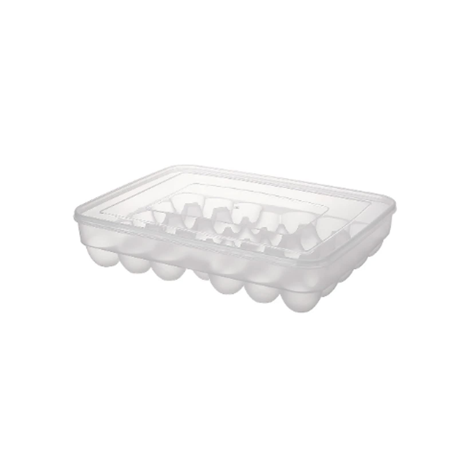DIWANG 34 Grids Plastic Egg Storage Container - Portable Refrigerator Egg Tray with Lid for Fresh Eggs - Perfect for Kitchen, Camping, Picnics & Farm Use