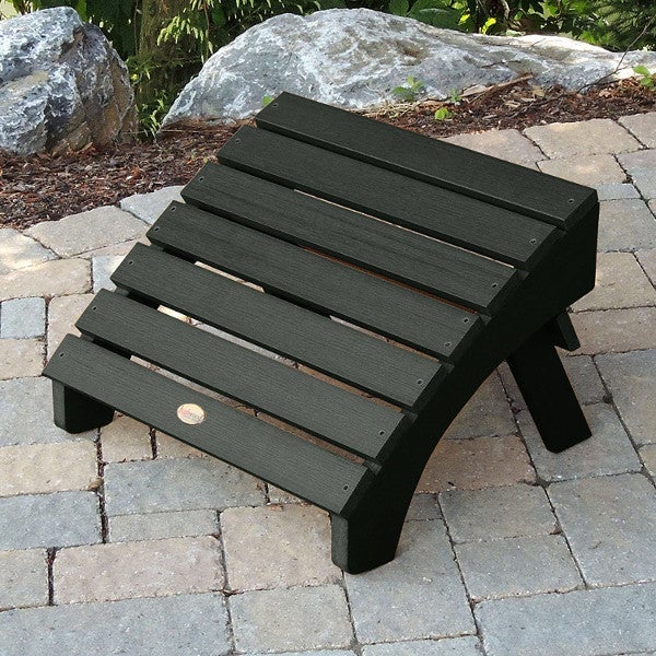 Premium Outdoor Folding Adirondack Ottoman - Waterproof Patio Footrest & Garden Lounge Chair Accessory for Deck, Poolside & Backyard Relaxation