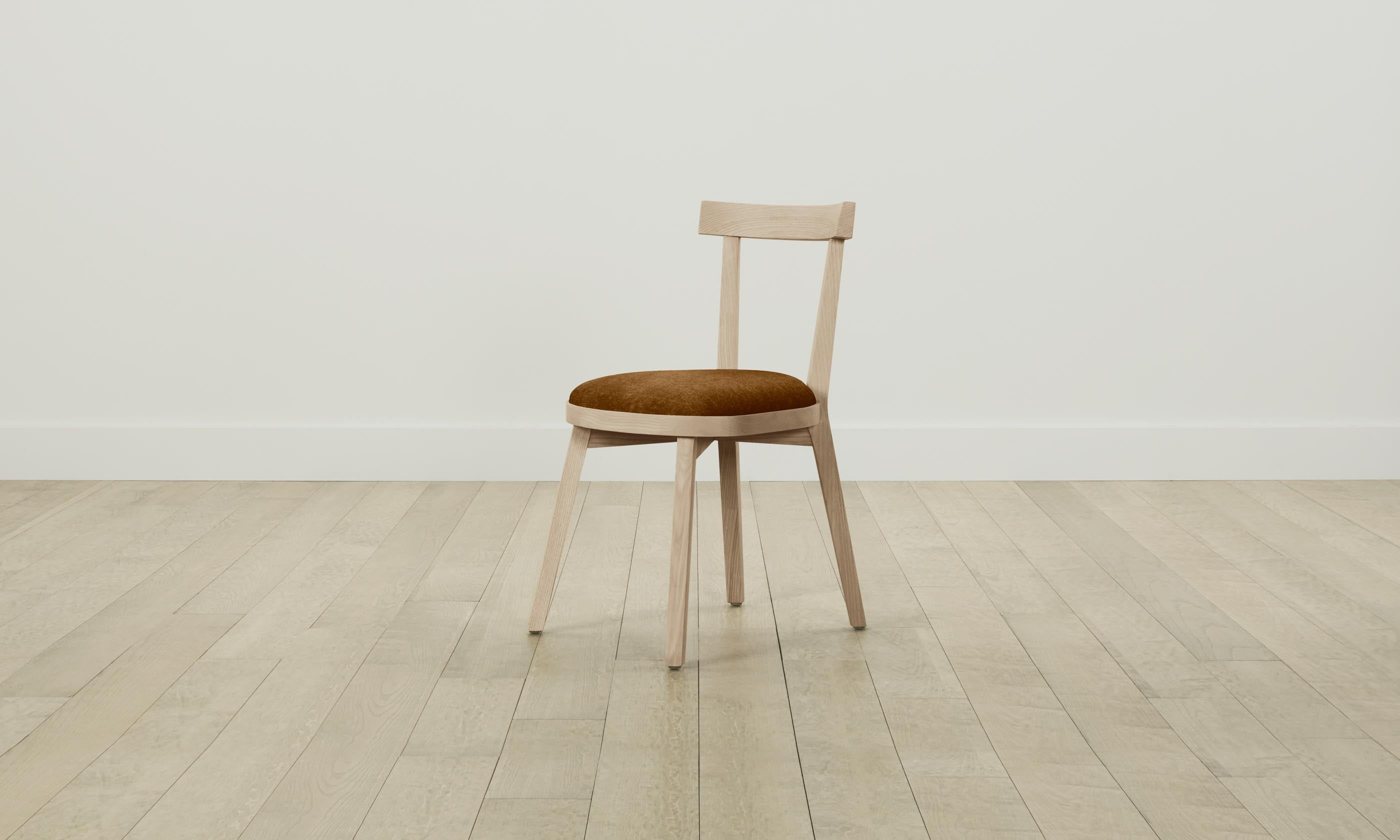 Allen Dining Chair - Mohair Brown Sugar Upholstered Seat - Elegant & Comfortable for Dining Room, Kitchen, or Home Office