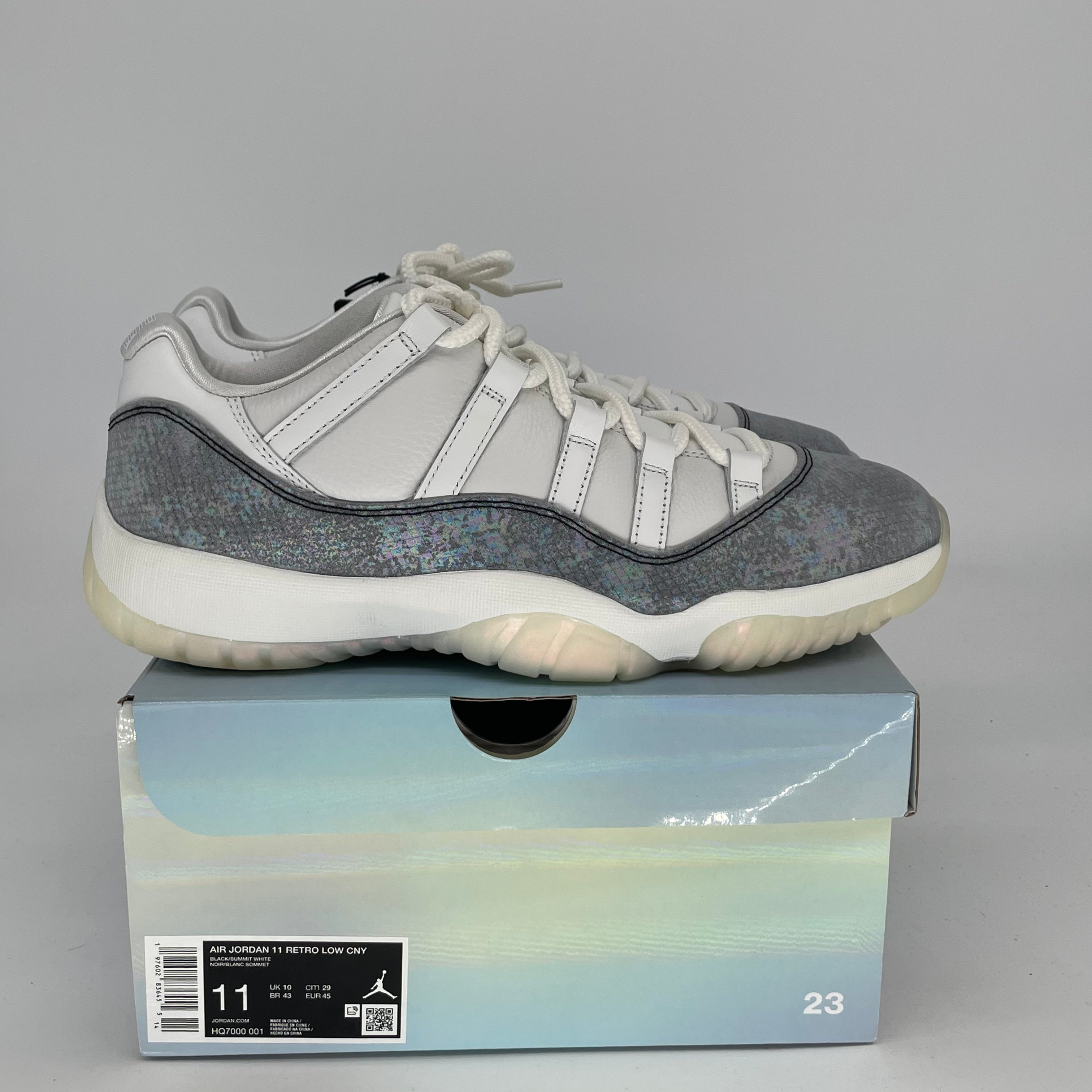 AIR JORDAN 11 LOW YEAR OF THE SNAKE Sneakers - Men's Size 11/Women's 12.5 - HQ7000-001 - Limited Edition Basketball Shoes for Sports & Streetwear Fashion