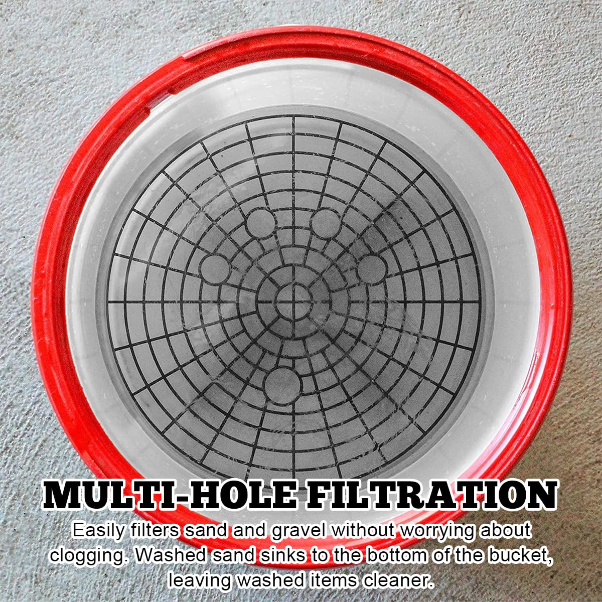 2 PCS Car Wash Bucket Inserts with Grit Trap - Universal 12 Inch Diameter Plastic Vehicle Wash Bucket Insert, Auto Detailing Dirt Collector for Car Cleaning Accessories (Red) - Perfect for DIY Car Washing & Detailing at Home or Professional Auto Shops