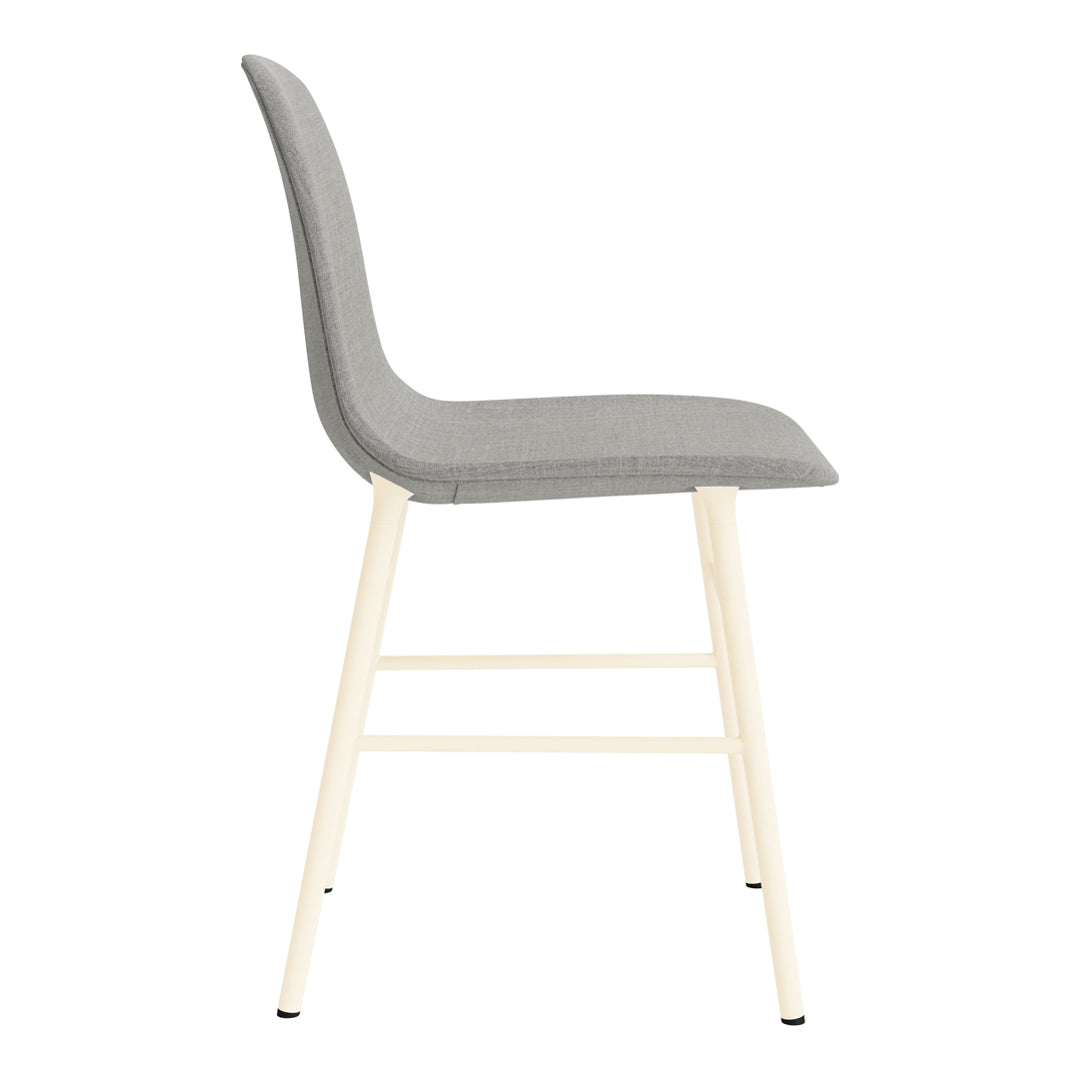Modern Form Chair with Sturdy Metal Legs & Comfortable Upholstery - Perfect for Home Office, Living Room, or Dining Room Decor