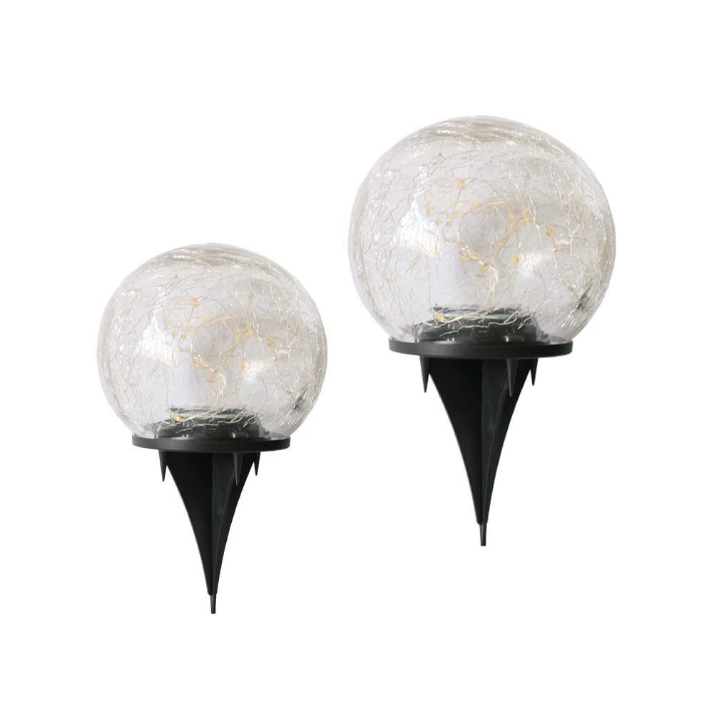 FVIIE 2 Pack Solar Garden Lights Outdoor - 5.9